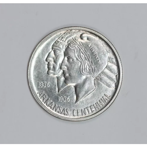 Classic Commemorative Silver--- Arkansas Centennial 1935-1939-Silver- 0.5 Dollar