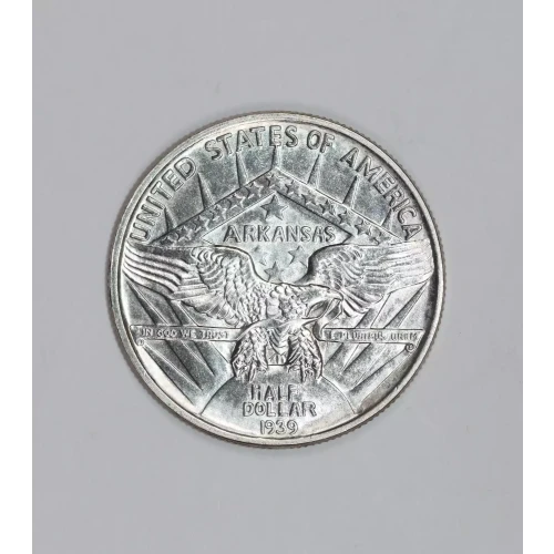Classic Commemorative Silver--- Arkansas Centennial 1935-1939-Silver- 0.5 Dollar (2)
