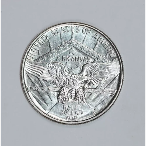 Classic Commemorative Silver--- Arkansas Centennial 1935-1939-Silver- 0.5 Dollar (2)