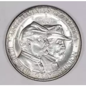 Classic Commemorative Silver--- Battle of Gettysburg Anniversary 1936 -Silver- 0.5 Dollar