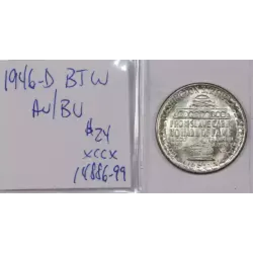 Classic Commemorative Silver--- Booker T. Washington Memorial 1946-1951-Silver- 0.5 Dollar (2)