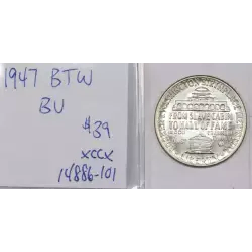 Classic Commemorative Silver--- Booker T. Washington Memorial 1946-1951-Silver- 0.5 Dollar