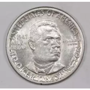 Classic Commemorative Silver--- Booker T. Washington Memorial 1946-1951-Silver- 0.5 Dollar