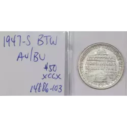 Classic Commemorative Silver--- Booker T. Washington Memorial 1946-1951-Silver- 0.5 Dollar