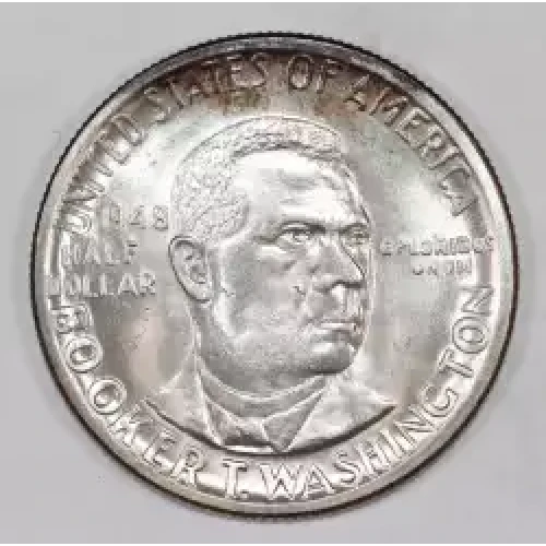 Classic Commemorative Silver--- Booker T. Washington Memorial 1946-1951-Silver- 0.5 Dollar