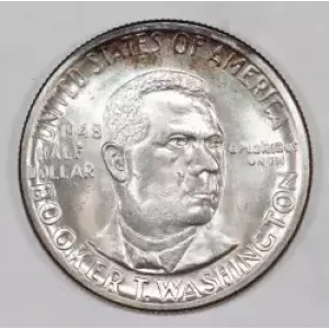 Classic Commemorative Silver--- Booker T. Washington Memorial 1946-1951-Silver- 0.5 Dollar