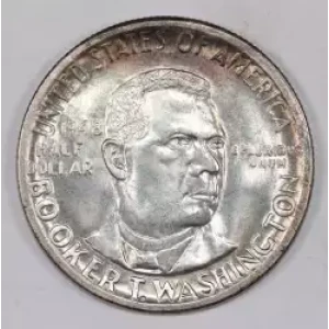 Classic Commemorative Silver--- Booker T. Washington Memorial 1946-1951-Silver- 0.5 Dollar