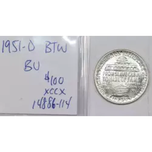 Classic Commemorative Silver--- Booker T. Washington Memorial 1946-1951-Silver- 0.5 Dollar