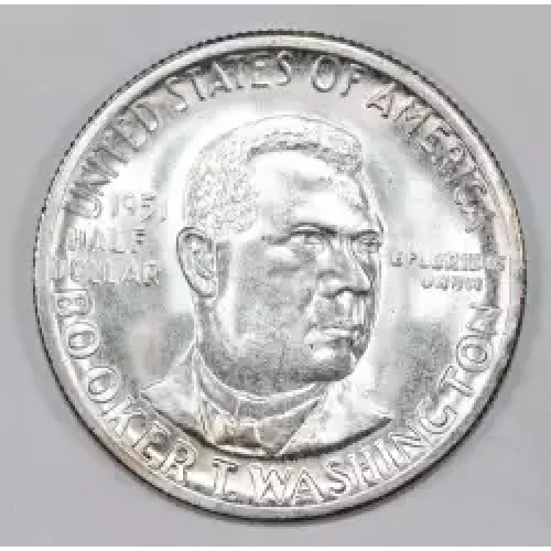 Classic Commemorative Silver--- Booker T. Washington Memorial 1946-1951-Silver- 0.5 Dollar