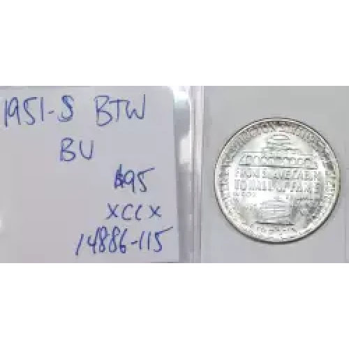 Classic Commemorative Silver--- Booker T. Washington Memorial 1946-1951-Silver- 0.5 Dollar (2)