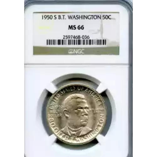 Classic Commemorative Silver--- Booker T. Washington Memorial 1946-1951-Silver- 0.5 Dollar (3)