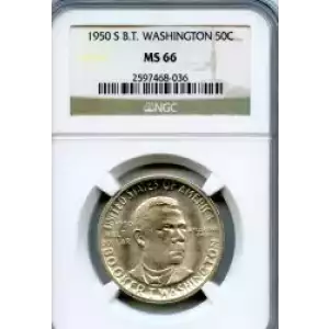 Classic Commemorative Silver--- Booker T. Washington Memorial 1946-1951-Silver- 0.5 Dollar (3)