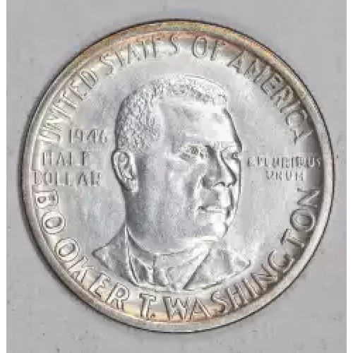 Classic Commemorative Silver--- Booker T. Washington Memorial 1946-1951-Silver- 0.5 Dollar