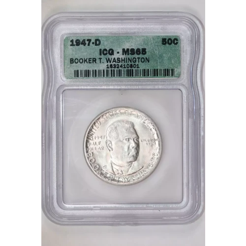 Classic Commemorative Silver--- Booker T. Washington Memorial 1946-1951-Silver- 0.5 Dollar