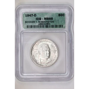 Classic Commemorative Silver--- Booker T. Washington Memorial 1946-1951-Silver- 0.5 Dollar