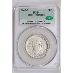 Classic Commemorative Silver--- Booker T. Washington Memorial 1946-1951-Silver- 0.5 Dollar