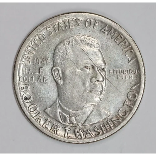 Classic Commemorative Silver--- Booker T. Washington Memorial 1946-1951-Silver- 0.5 Dollar