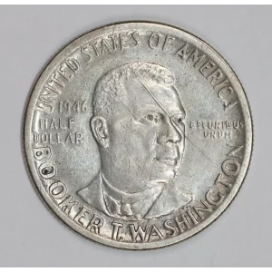 Classic Commemorative Silver--- Booker T. Washington Memorial 1946-1951-Silver- 0.5 Dollar