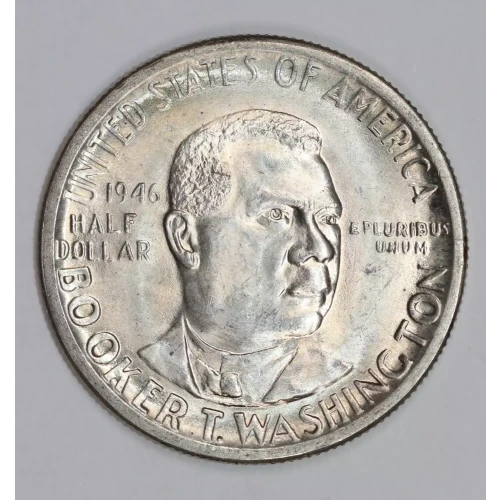Classic Commemorative Silver--- Booker T. Washington Memorial 1946-1951-Silver- 0.5 Dollar