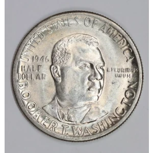 Classic Commemorative Silver--- Booker T. Washington Memorial 1946-1951-Silver- 0.5 Dollar