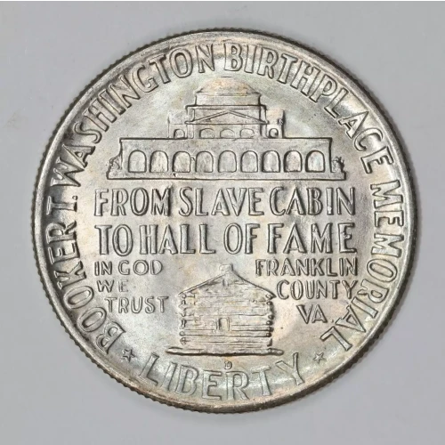 Classic Commemorative Silver--- Booker T. Washington Memorial 1946-1951-Silver- 0.5 Dollar (2)