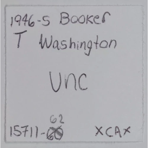 Classic Commemorative Silver--- Booker T. Washington Memorial 1946-1951-Silver- 0.5 Dollar (3)
