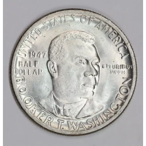 Classic Commemorative Silver--- Booker T. Washington Memorial 1946-1951-Silver- 0.5 Dollar