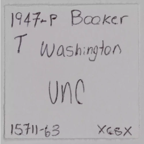 Classic Commemorative Silver--- Booker T. Washington Memorial 1946-1951-Silver- 0.5 Dollar (3)