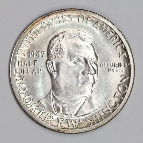 Classic Commemorative Silver--- Booker T. Washington Memorial 1946-1951-Silver- 0.5 Dollar