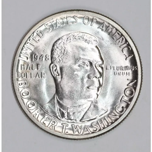 Classic Commemorative Silver--- Booker T. Washington Memorial 1946-1951-Silver- 0.5 Dollar