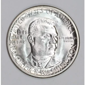 Classic Commemorative Silver--- Booker T. Washington Memorial 1946-1951-Silver- 0.5 Dollar
