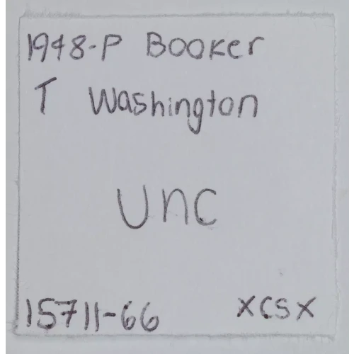 Classic Commemorative Silver--- Booker T. Washington Memorial 1946-1951-Silver- 0.5 Dollar