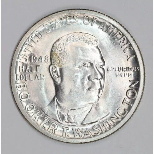 Classic Commemorative Silver--- Booker T. Washington Memorial 1946-1951-Silver- 0.5 Dollar