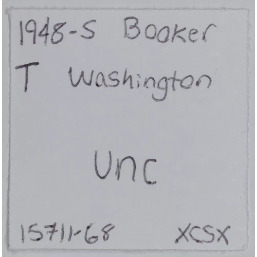 Classic Commemorative Silver--- Booker T. Washington Memorial 1946-1951-Silver- 0.5 Dollar (3)