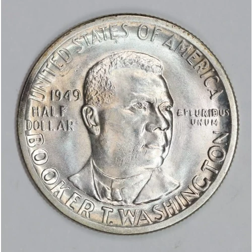 Classic Commemorative Silver--- Booker T. Washington Memorial 1946-1951-Silver- 0.5 Dollar