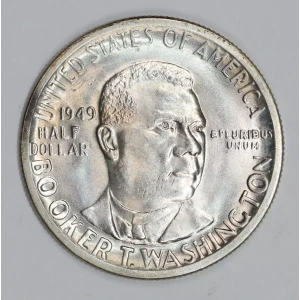 Classic Commemorative Silver--- Booker T. Washington Memorial 1946-1951-Silver- 0.5 Dollar