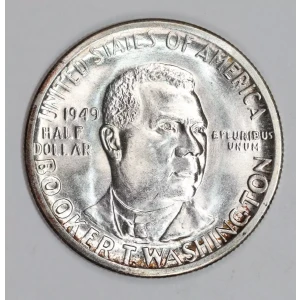 Classic Commemorative Silver--- Booker T. Washington Memorial 1946-1951-Silver- 0.5 Dollar
