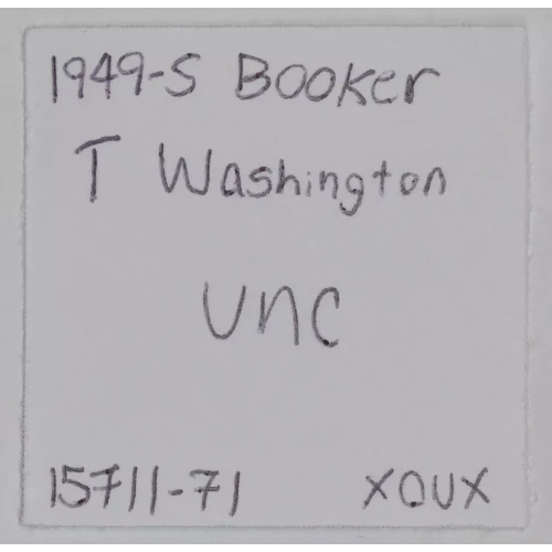 Classic Commemorative Silver--- Booker T. Washington Memorial 1946-1951-Silver- 0.5 Dollar (3)