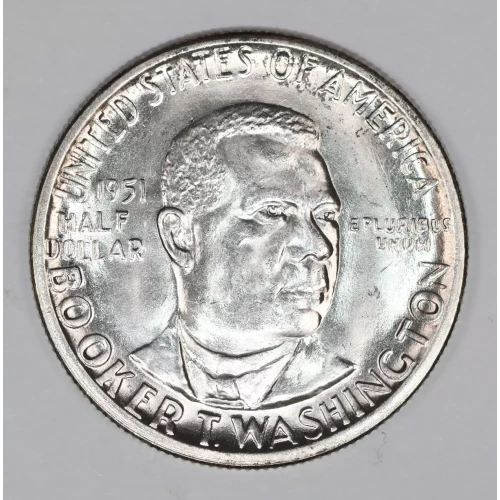 Classic Commemorative Silver--- Booker T. Washington Memorial 1946-1951-Silver- 0.5 Dollar