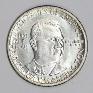 Classic Commemorative Silver--- Booker T. Washington Memorial 1946-1951-Silver- 0.5 Dollar