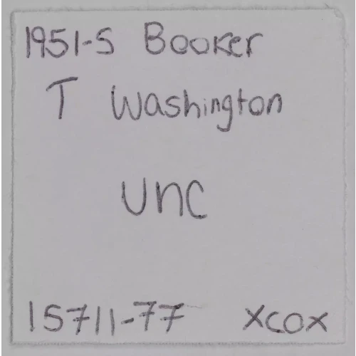 Classic Commemorative Silver--- Booker T. Washington Memorial 1946-1951-Silver- 0.5 Dollar (3)