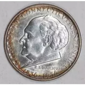 Classic Commemorative Silver--- Bridgeport, Connecticut, Centennial 1936 -Silver- 0.5 Dollar