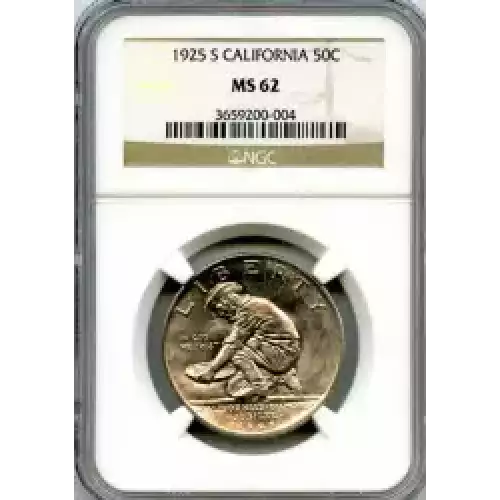 Classic Commemorative Silver--- California Diamond Jubilee 1925 -Silver- 0.5 Dollar (3)