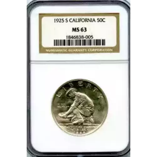 Classic Commemorative Silver--- California Diamond Jubilee 1925 -Silver- 0.5 Dollar (3)