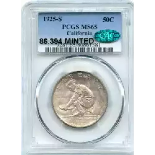 Classic Commemorative Silver--- California Diamond Jubilee 1925 -Silver- 0.5 Dollar (3)