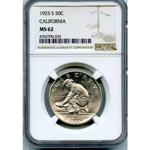 Classic Commemorative Silver--- California Diamond Jubilee 1925 -Silver- 0.5 Dollar (3)