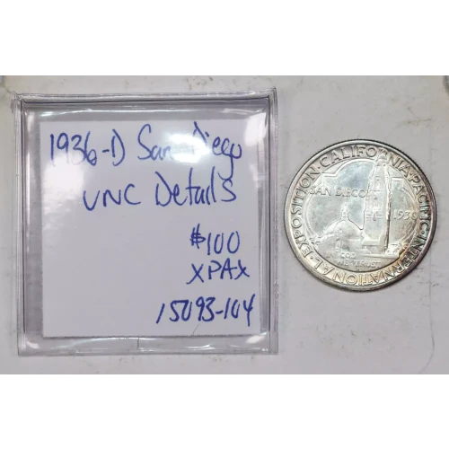 Classic Commemorative Silver--- California Diamond Jubilee 1925 -Silver- 0.5 Dollar