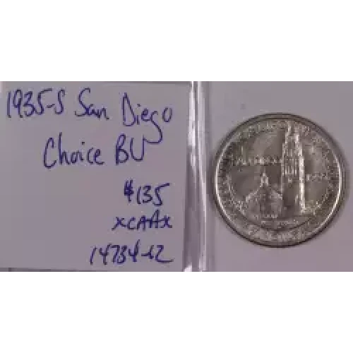 Classic Commemorative Silver--- California Pacific International Exposition 1935-1936-Silver- 0.5 Dollar