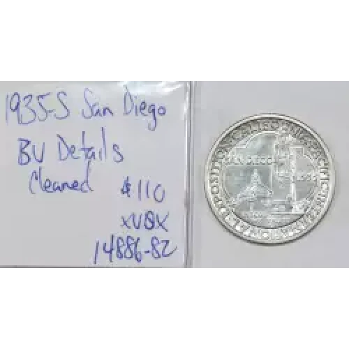 Classic Commemorative Silver--- California Pacific International Exposition 1935-1936-Silver- 0.5 Dollar