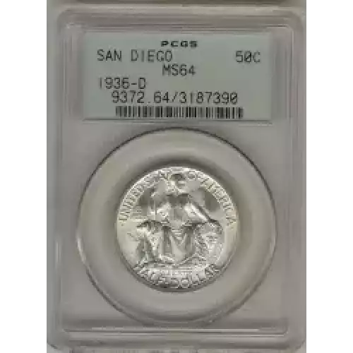 Classic Commemorative Silver--- California Pacific International Exposition 1935-1936-Silver- 0.5 Dollar (3)